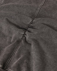 Washed Arc-Sleeve Hoodie