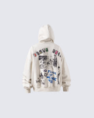 Autumn Winter Graphic Hooded Sweatshirt