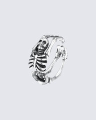 Skeleton Design Titanium Steel Ring
