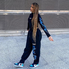 Blue Butterfly Sweatpants