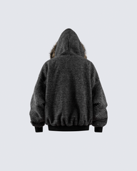 Cotton Blend + Faux Fur Lining