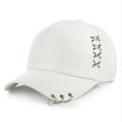 Black Pierced Punk Hat
