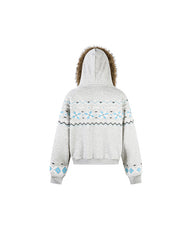 Christmas Furry Hood Sweatshirt