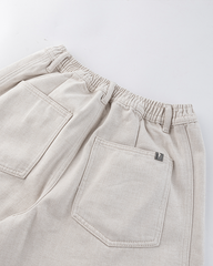 Vintage Wide-Leg Cotton Pants