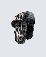 Winter New Leopard Print Trapper Hat