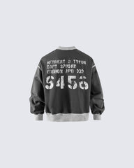 Crewneck Sweatshirt with Contrast Trim