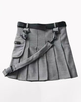 A-line Buckle Mini Cargo Skirt