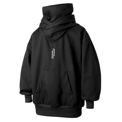 High Neck Hoodie With Pockets