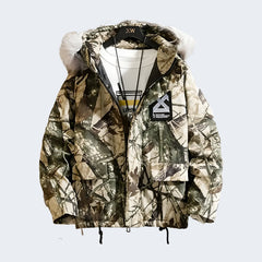 Camo Cargo Jacket Mens