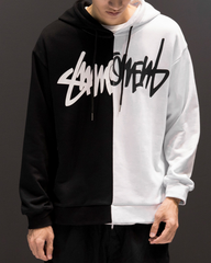 Claw Marks Black and White Hoodie