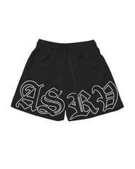 Color-Blocking Mesh Mens Sweat Shorts