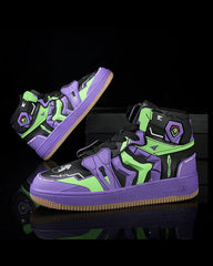 Cyberpunk Mecha Purple Sneakers