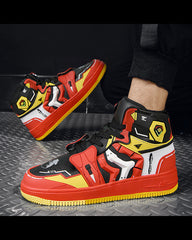 Cyberpunk Mecha Purple Sneakers