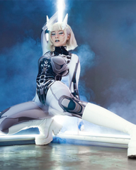 Cyberpunk Cosplay Future Warrior Women Bodysuit