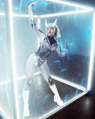 Cyberpunk Cosplay Future Warrior Women Bodysuit