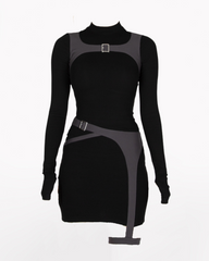 Cyberpunk Futuristic Functional Long-sleeved Dress
