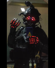 Cyberpunk Glowing Mechanical Hand Gloves