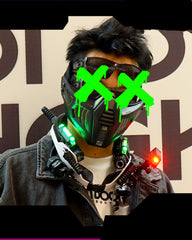 Cyberpunk Hero Half Face Mask
