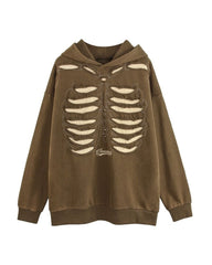 Opium Style Hollow Out Skeleton Hoodie