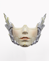 Cyberpunk Mecha Ascension Half-Face Cosplay Mask