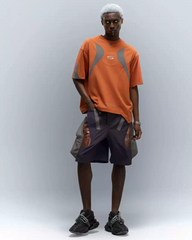 Cyberpunk Street-Style Star Arc Cocoon Pocket Shorts - Men