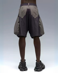 Cyberpunk Street-Style Star Arc Cocoon Pocket Shorts - Men