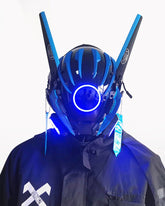 Cyberpunk Futuristic Wing Led Helmet Mask