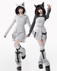 Sirius Future Warrior Cargo Skirt Jacket Shorts Set (Sold Separately)