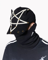 Dark Gothic Pentagram Washed Denim Baseball Cap