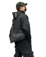 Functional Detachable Black Sling Chest Bag