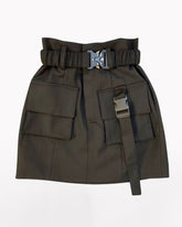 Functional Double Pockets Mini Cargo Skirt