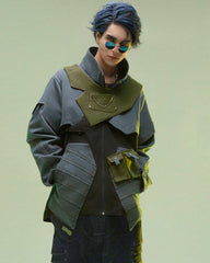 Cyberpunk Outfits Far-Off Vanguard Multi-Pocket Jacket