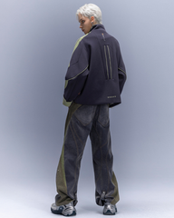 Flocked Wash Cyberpunk Streetwear Wide-Leg Pants