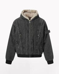 Functional Opium Style Deconstructed Patchwork Winter Jacket