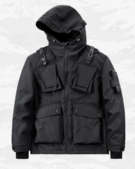 Functional Multi-pocket Cargo Hooded Jacket