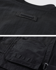 Functional Patchwork Fake Two-Piece T-Shirt