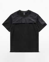 Functional Patchwork Sleeve Pocket T-Shirt