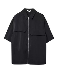 Functional Zip-Up Short Sleeve Shirt