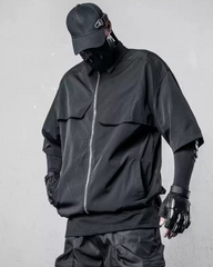 Functional Zip-Up Short Sleeve Shirt