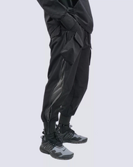Functional Zipper Sports Elastic Cargo Pants