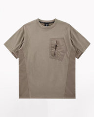 Functional Pockets Patchwork T-Shirt