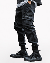 Functional Paratrooper Black Cargo Pants