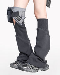 Future-Asymmetrical Y2K Mech Leg Covers