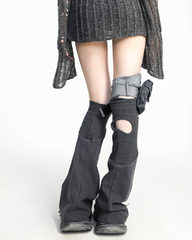 Future-Asymmetrical Y2K Mech Leg Covers