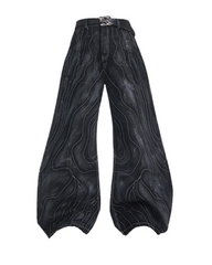 Opium Style Futuristic Wide-Leg Y2K Jeans