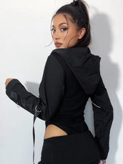 Gothic Zip Up Bodysuit