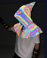 Halloween Colorful Reflective Wizard Cape