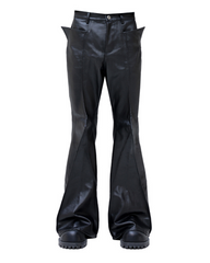 High Street Opium Style 3D-Structured Spiked Flare Pants