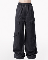 High Street Hip-Hop Cargo Wide-Leg Pants