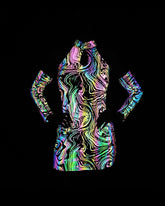 Hollow Out Halter Reflective Rave Dress